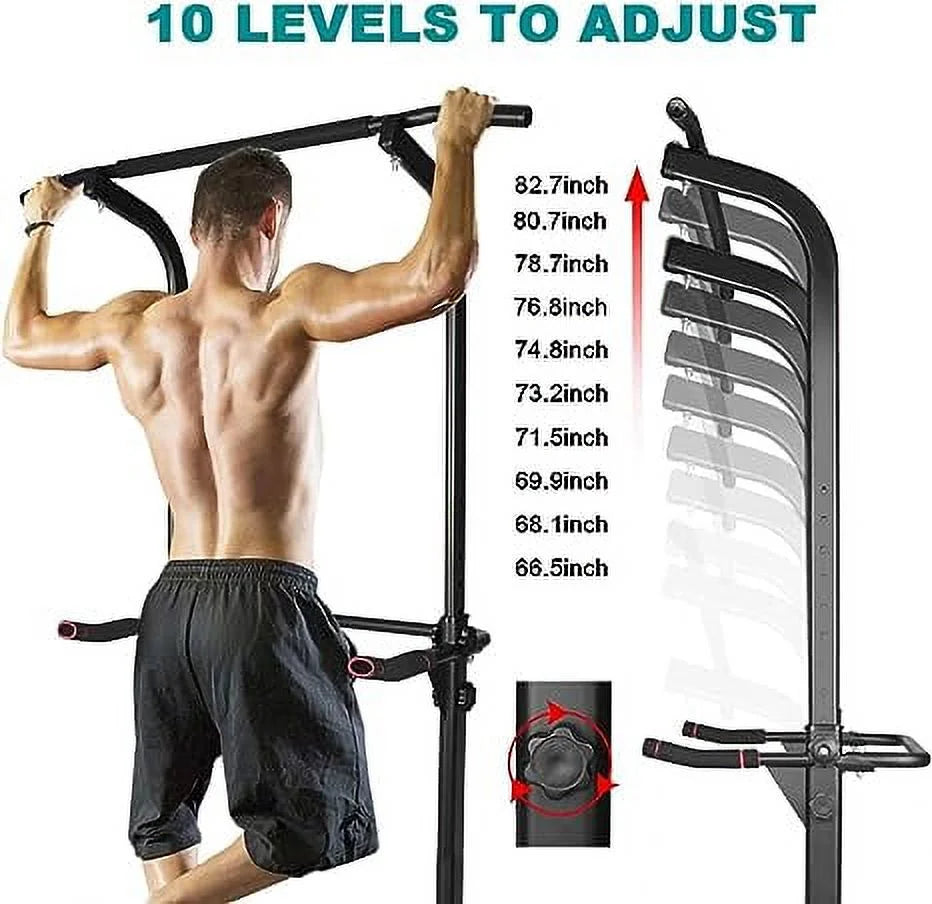 Exercise Equipment Sport Power Tower Workout Dip Station Pull up Bar, Height Adjustable Multi-Function Dip Stand for Home Gym Strength Training Fitness Equipment,Home Gym Equipment